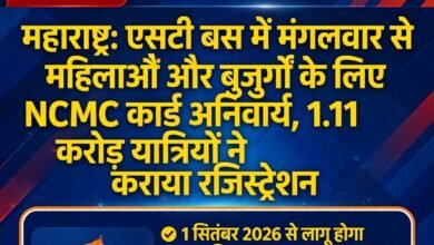 महाराष्ट्र: एसटी बस में मंगलवार से महिलाओं और बुजुर्गों के लिए NCMC कार्ड अनिवार्य, 1.11 करोड़ यात्रियों ने कराया रजिस्ट्रेशन - चंद्रपूर, महाराष्ट्र