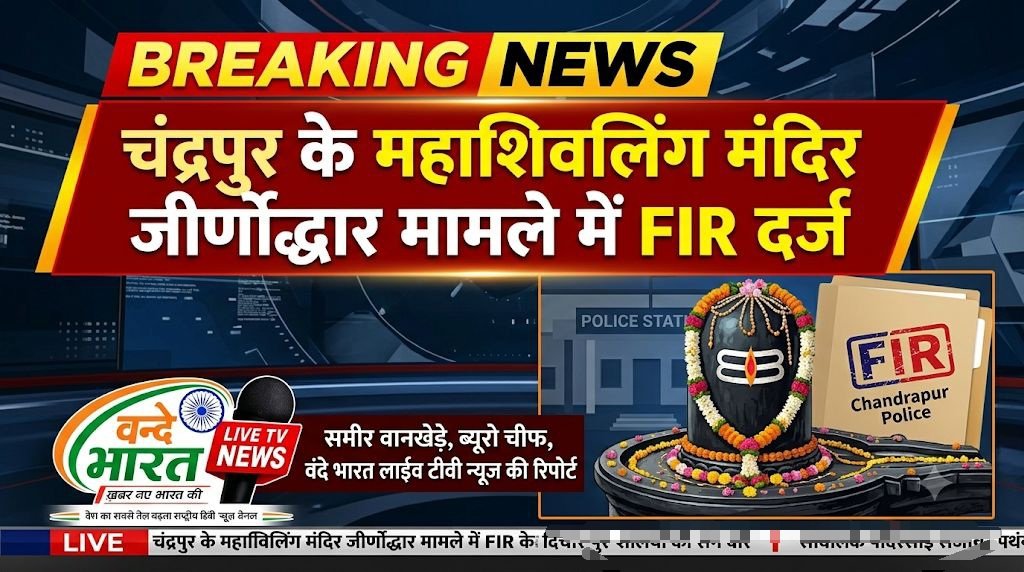 अमृता फडणवीस के पूजन के 24 घंटे के भीतर एक्शन! चंद्रपुर के महाशिवलिंग मंदिर जीर्णोद्धार मामले में FIR दर्ज - चंद्रपूर, महाराष्ट्र