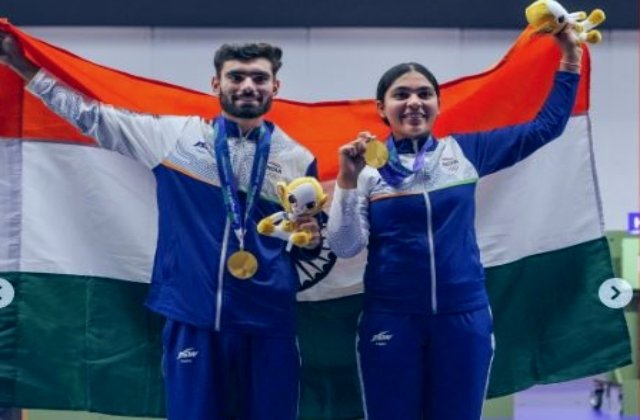 एशियन गेम्स 2026 में हरियाणवियों का जलवा, कमलजीत-सुरुचि की जोड़ी ने जीता Gold Medal, मुख्यमंत्री सैनी ने दी बधाई
