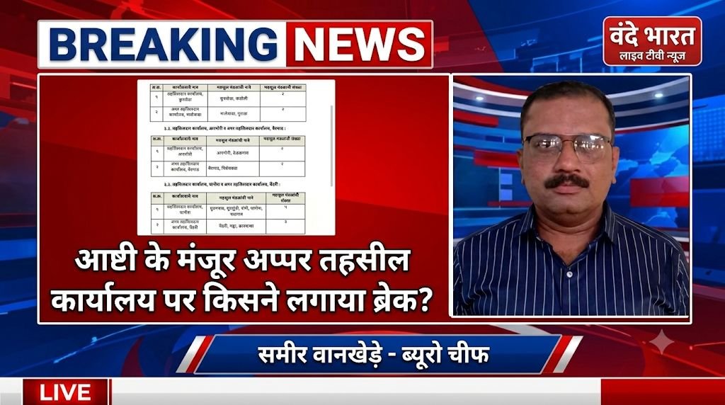 आष्टी के मंजूर अप्पर तहसील कार्यालय पर किसने लगाया ब्रेक? 1 आष्टी के मंजूर अप्पर तहसील कार्यालय पर किसने लगाया ब्रेक? - गडचिरोली, महाराष्ट्र