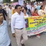 गेस्ट टीचर्स ने आज कुरुक्षेत्र मे किया CM आवास का घेराव