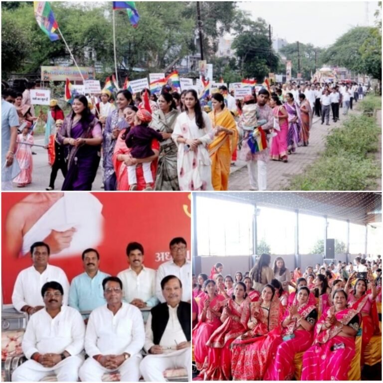 खाचरौद में धर्म-संस्कारों की गूंज, 45 आगम एकासन तप का भव्य पारणोत्सव तपस्वियों का हुआ बहुमान; भगवान के रथ दर्शन के लिए उमड़ा धर्मप्रेमी समाज