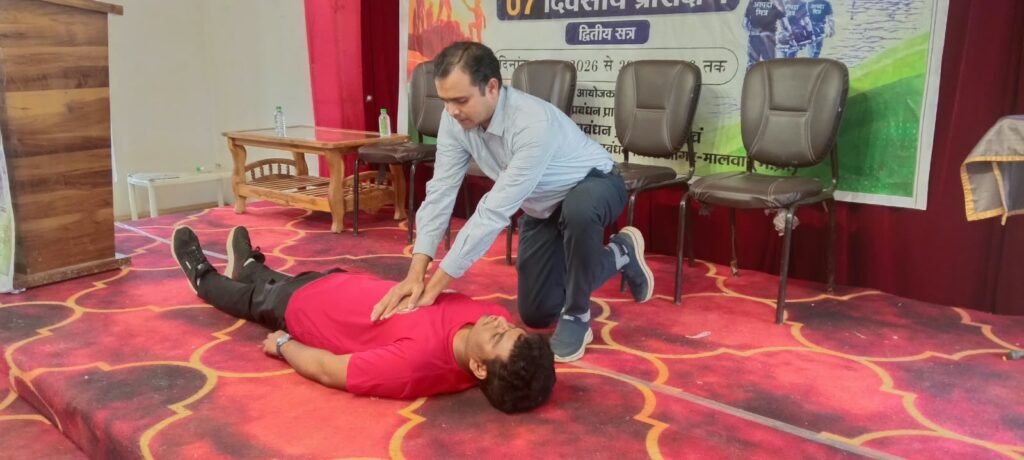 आपदा मित्रों ने सीखा सर्च-रेस्क्यू, सीपीआर और प्राथमिक उपचार - आगर-मालवा, मध्य प्रदेश