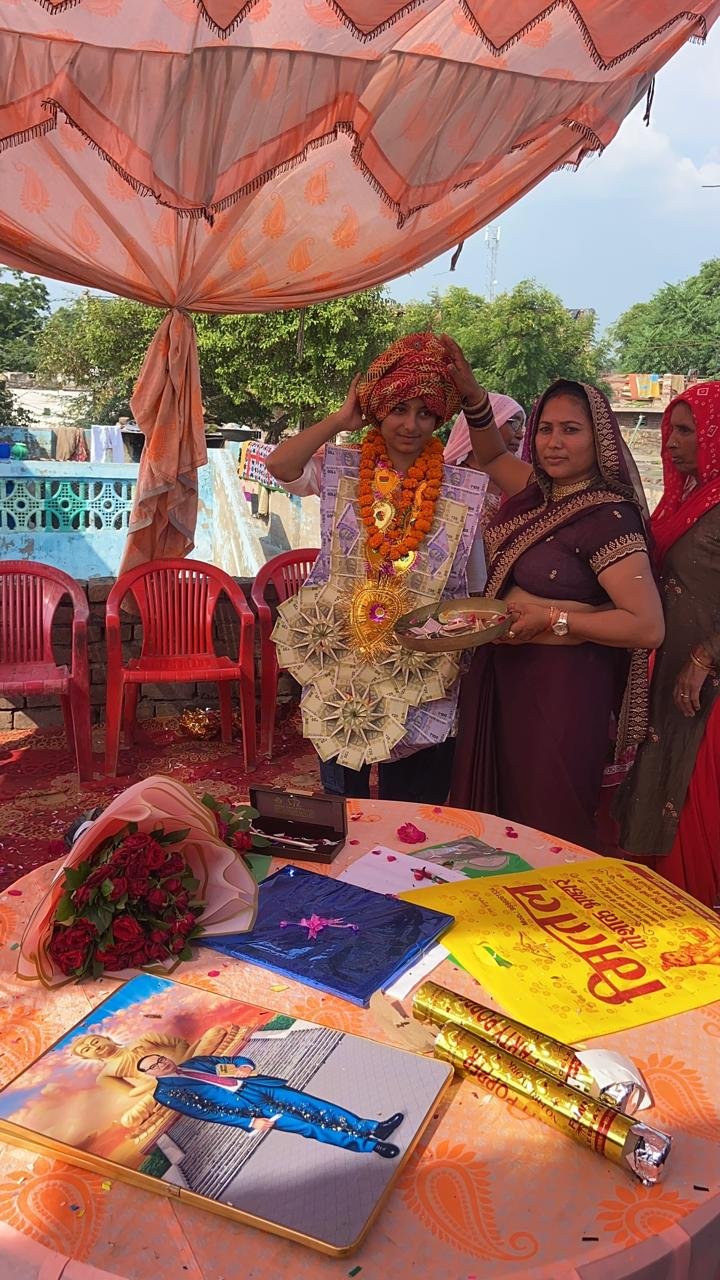 निजामपुर की बेटी आरती का गांव में हुआ भव्य हुआ स्वागत,ग्रामीणों ने फूलमालाओ से किया स्वागत।