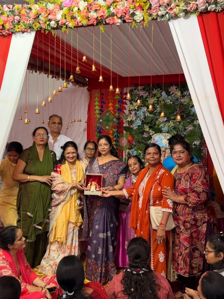 तावडू में पांच दिवसीय गणेश उत्सव का शुभारंभ कलश यात्रा के साथ हुई गणपति की स्थापना