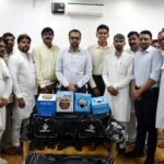 खेलो मेवात अभियान के तहत 32 ग्राम पंचायत को वितरित की गई खेल सामग्री