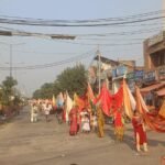 1111 फुट की निशान यात्रा से श्याम रंग में रंगा तावडू।