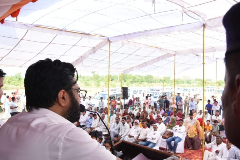 सेवा पर्व के तहत नूह के पिनगवा हुआ गांव पहुंचे राज्यसभा सांसद कार्तिकेय शर्मा
