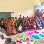 आंगन मिलन सेवा में महिलाओं का सम्मान, गोद भराई व अन्नप्राशन की रस्में