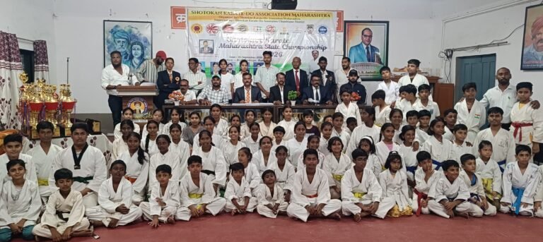 *बल्लारपुर में राज्य स्तरीय शोतोकान कराटे चैंपियनशिप 2026 का सफल आयोजन* *बल्लारपुर, चंद्रपुर – 20 सितंबर 2026*
