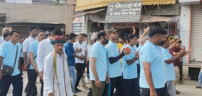 बेगू से गढ़बोर चारभुजा जी के लिए पांचवीं बार पैदल यात्रा रवाना