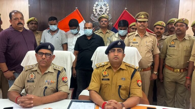 थाना बखिरा पुलिस द्वारा अपहरण की घटना का सफल अनावरण अपहृत व्यक्ति को 12 घण्टे के भीतर सकुशल बरामद कर 04 अभियुक्तो को किया गया गिरफ्तार घटना में प्रयुक्त अर्टिगा कार, 42,620