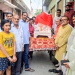 गणपति बप्पा के जयघोष से गूंजा कांठ: भव्य प्रभात फेरी के बाद वैश्य बिश्नोई शिव मंदिर में विधि-विधान से विराजमान हुए श्री गणेश, श्रद्धालुओं ने की सुख-समृद्धि की कामना