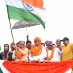 कांठ में जय जवान-जय किसान तिरंगा महायात्रा को सर्व समाज ने बनाया ऐतिहासिक महायात्रा