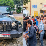 कांठ में थार कार की टक्कर से स्कूटी सवार एक युवक की मौत, दूसरा गंभीर