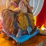 प्रयागराज झूसी त्रिवेणीपुरम में पहली बार रॉयल विलास रिसॉर्ट& क्लब में गणेश चतुर्थी मूर्ति स्थापना