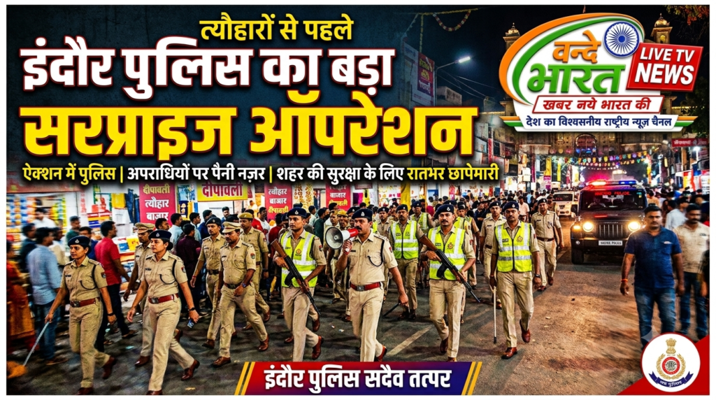 त्योहारों से पहले इंदौर पुलिस का बड़ा सरप्राइज ऑपरेशन 1 त्योहारों से पहले इंदौर पुलिस का बड़ा सरप्राइज ऑपरेशन - इन्दौर, मध्य प्रदेश