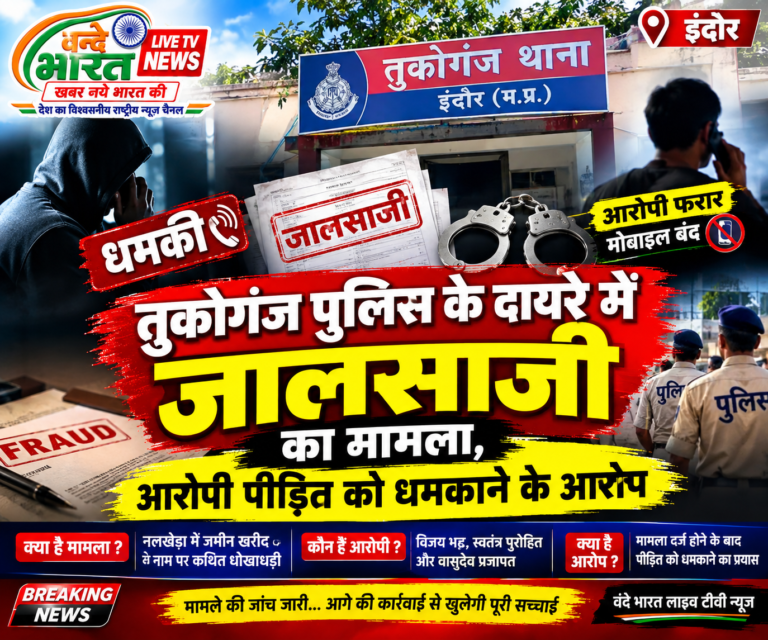 तुकोगंज पुलिस थाना क्षेत्र के अंतर्गत में जालसाजी का मामला,