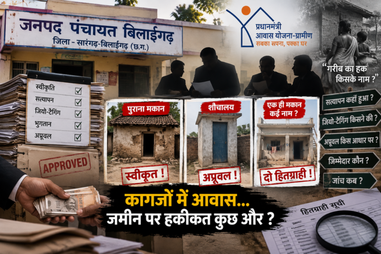 प्रधानमंत्री आवास योजना मे कथित गड़बड़ी, सत्यापनकर्ताओ की भूमिका सवालों मे!