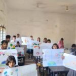 भारत सेवा संकल्प अभियान में अव्यवस्था, बच्चों के लिए चार्ट-पेपर और पानी तक नहीं