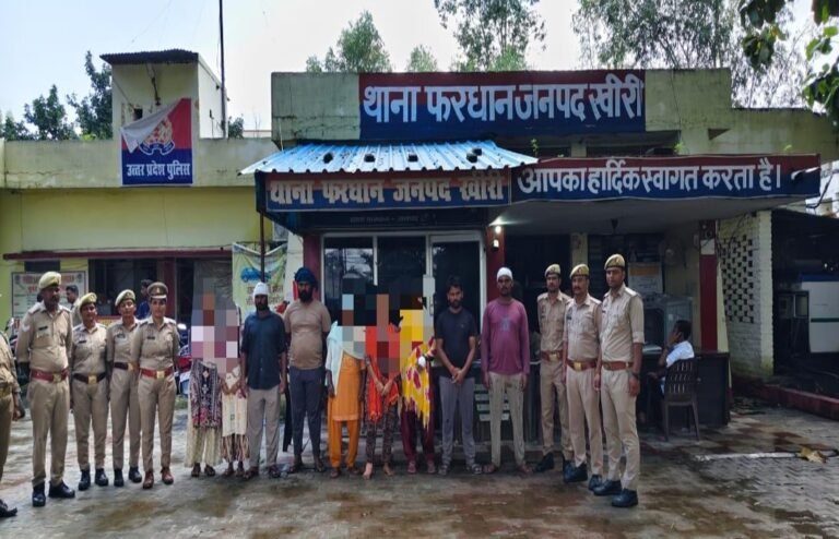 फरधान पुलिस की बड़ी कार्रवाई, 9 वांछित अभियुक्त गिरफ्तार