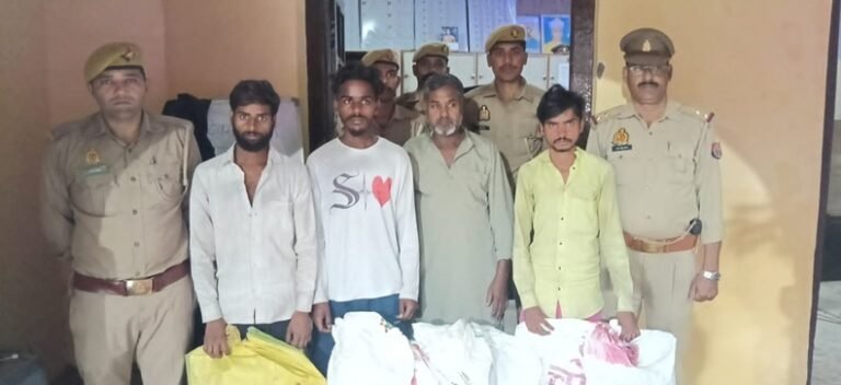 लखीमपुर खीरी में शुगर मिल से एल्युमिनियम चादर चोरी का खुलासा, 4 गिरफ्तार