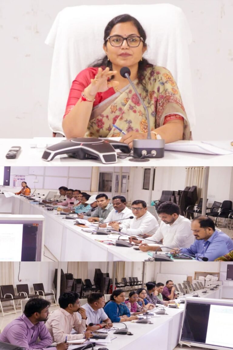 कलेक्टर श्रीमती राजश्री जैन ने राजस्व विभाग अधिकारियो की ली समीक्षा बैठक