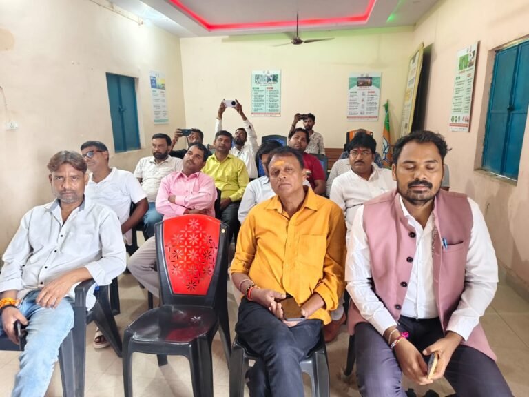 भाजपा मंडल कार्यसमिति सत्यापन एवं प्रवास योजना को लेकर बैठक, संगठन मजबूती पर मंथन