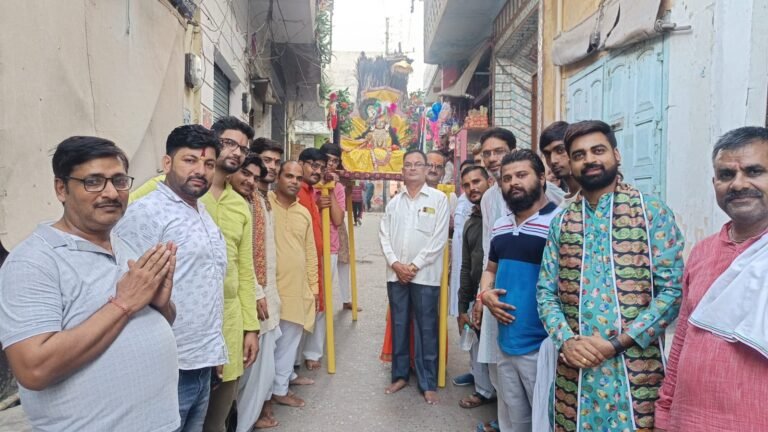 *श्रीकृष्ण छठी पर धूमधाम से निकाली गई भव्य पालकी यात्रा, जयकारों से गुंजायमान हुआ नगर*