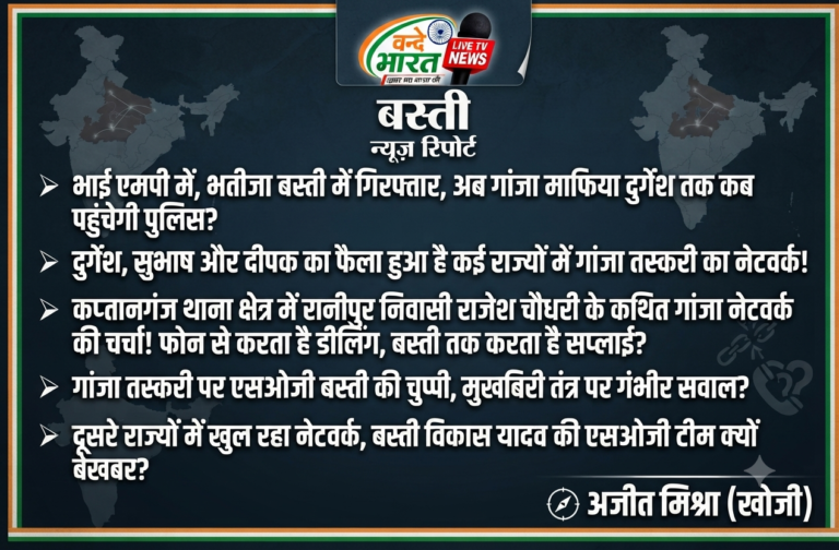 भाई मध्य प्रदेश में और भतीजा बस्ती में गिरफ्तार, अब गांजा माफिया दुर्गेश तक कब पहुंचेगी पुलिस?