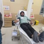 मेदांता हॉस्पिटल लखनऊ में भाजपा नगर महामंत्री प्रिंस प्रताप मौर्य ने किया रक्तदान, मानव सेवा का दिया संदेश