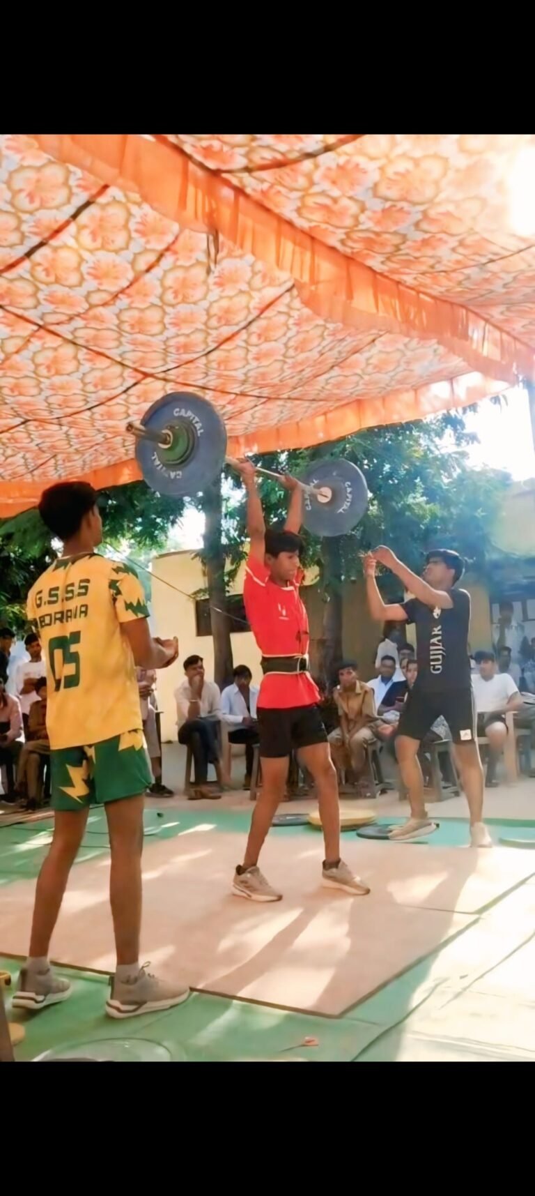 जिला स्तरीय वेटलिफ्टिंग प्रतियोगिता में उदलियास के आसाराम ने 123 kg उठाकर कांस्य पदक प्राप्त किया