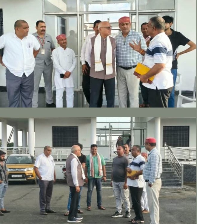 सिंगरौली: सिंगरौलिया हवाई पट्टी पर OLS सर्वेक्षण दल से मिले सांसद डॉ. राजेश मिश्रा उड़ान सेवा को लेकर सकारात्मक संकेत।