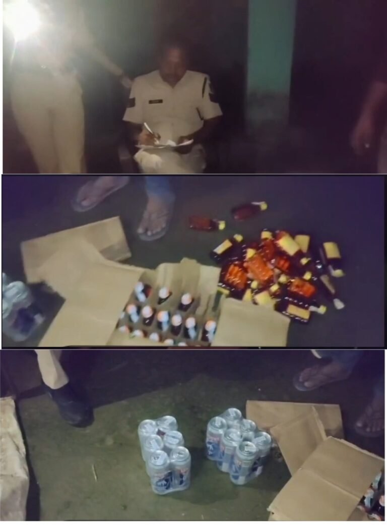 सिंगरौली: जिले के माड़ा थाना पुलिस ने अवैध शराब की तस्करी के खिलाफ कार्रवाई करते हुए दो आरोपियों को गिरफ्तार कर उनके पास से 36 लीटर शराब जब्त किया।