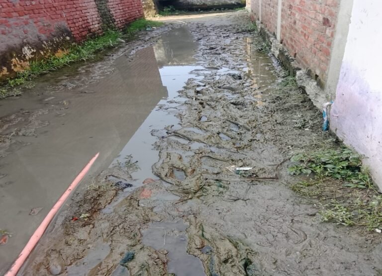 बरोठा में जलभराव से स्कूली बच्चों की बढ़ी मुसीबत, गंदे पानी से होकर गुजरने को मजबूर ग्रामीण