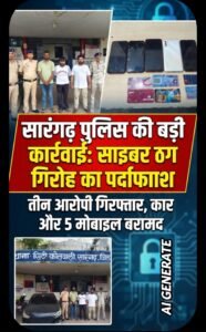 छत्तीसगढ़ के सारंगढ़ में साइबर ठगी का बड़ा खुलासा : म्यूल अकाउंट से 2.71 करोड़ का अवैध ट्रांजेक्शन करने वाले 3 आरोपी दुर्ग से गिरफ्तार