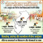 सेवा संकल्प अभियान : 1 से 5 अक्टूबर तक जिले के तीनों विकासखण्डो में लगेंगे शिविर