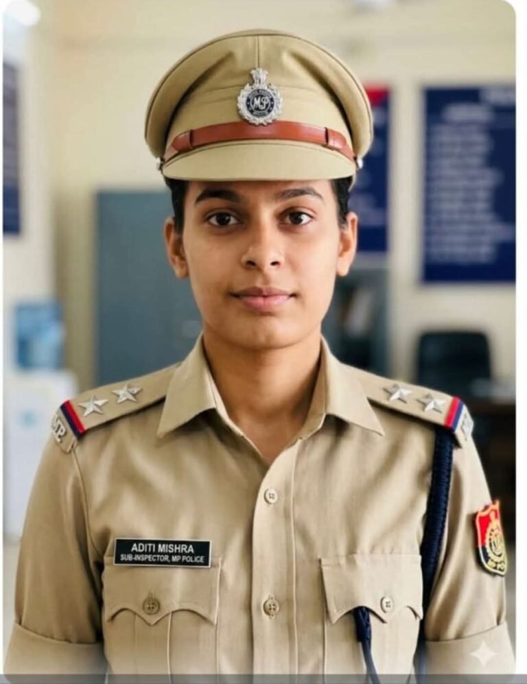 पिता का अधूरा सपना बेटी ने किया पूरा, अदिति मिश्रा बनीं सब-इंस्पेक्टर आईटीआई बालाघाट में स्टेनो ट्रेड की टॉपर रहीं अदिति, दो साल शहडोल में गेस्ट फैकल्टी के रूप में दी सेवाएं