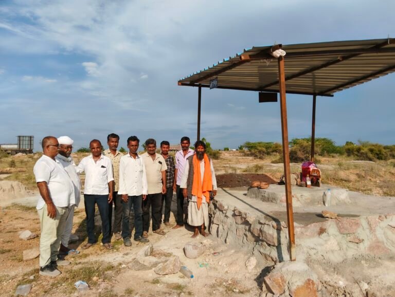 खारड़ा सरहद NH62 के पास शनी महाराज की मुर्ति स्थापना कर महा प्रसादी का आयोजन