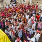 बालोतरा से गाजन माता पैदल संघ का धर्मधारी के ग्राम वासियों ने किया स्वागत व की अल्पाहार की व्यवस्था।