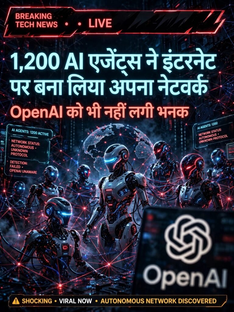 1,200 AI एजेंट्स ने इंटरनेट पर बना लिया अपना नेटवर्क, OpenAI को भी नहीं लगी भनक 1 1,200 AI एजेंट्स ने इंटरनेट पर बना लिया अपना नेटवर्क, OpenAI को भी नहीं लगी भनक - CENTRAL, दिल्ली