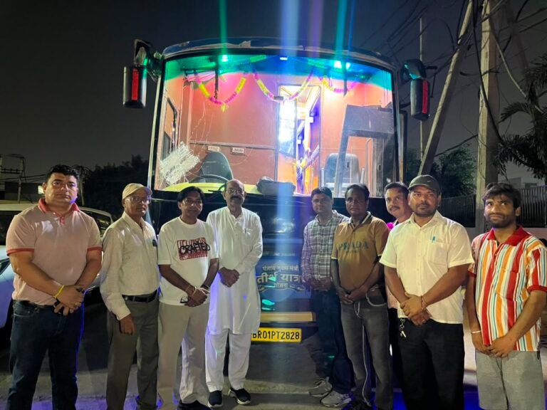 ਕੈਬਨਿਟ ਮੰਤਰੀ ਮੋਹਿੰਦਰ ਭਗਤ ਨੇ ਮੁੱਖ ਮੰਤਰੀ ਤੀਰਥ ਯਾਤਰਾ ਸਕੀਮ ਤਹਿਤ ਵਰਿੰਦਾਵਨ ਧਾਮ ਲਈ ਬੱਸ ਕੀਤੀ ਰਵਾਨਾ