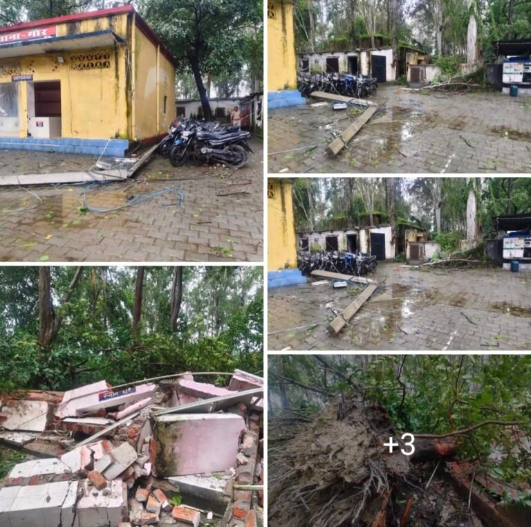 बस्ती ब्रेकिंग न्यूज़ तेज हवा और बारिश ने मचाई तबाही