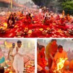 विश्वकर्मा दिवस एवं पीएम के जन्मदिन पर त्रिवेणी घाट पर हुआ 1008 कुंडी महायज्ञ