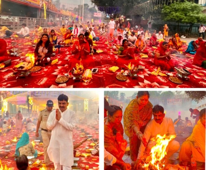 विश्वकर्मा दिवस एवं पीएम के जन्मदिन पर त्रिवेणी घाट पर हुआ 1008 कुंडी महायज्ञ 1 विश्वकर्मा दिवस एवं पीएम के जन्मदिन पर त्रिवेणी घाट पर हुआ 1008 कुंडी महायज्ञ - DEHRADUN, उत्तराखंड