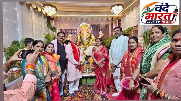 सागर में भक्ति का अलौकिक संगम ‘ 1008 दीपों से जगमगाई बप्पा की महाआरती