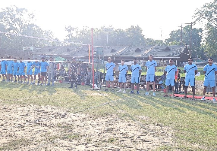 भारत नेपाल के बीच मैत्रीय वॉलीबॉल मुकाबला