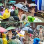 रुपईडीहा थाना प्रभारी हरेंद्र कुमार मिश्रा तथा नगर पंचायत ईओ के समझाने पर भक्त गणेश प्रतिमा केविसर्जन को हुए तैयार