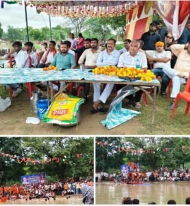 सिमरधा में जन्माष्टमी पर मटकी फोड़ प्रतियोगिता की धूम, गरौठा के गोविंदाओं ने मारी बाजी