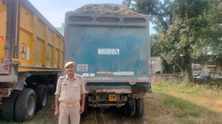 बड़ी खबर | सहारनपुर में अवैध खनन पर पुलिस का शिकंजा! बिना रॉयल्टी खनन सामग्री ले जा रहा डंपर सीज